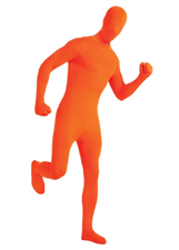 2nd Skin - Orange Adult Costume