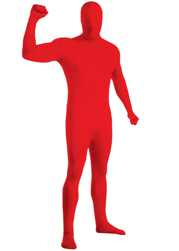 2nd SkinBody Suit-Red Adult Costume