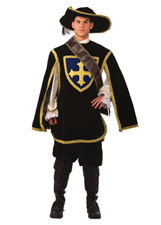 Cavalier Man Musketeer Adult Rental Costume
