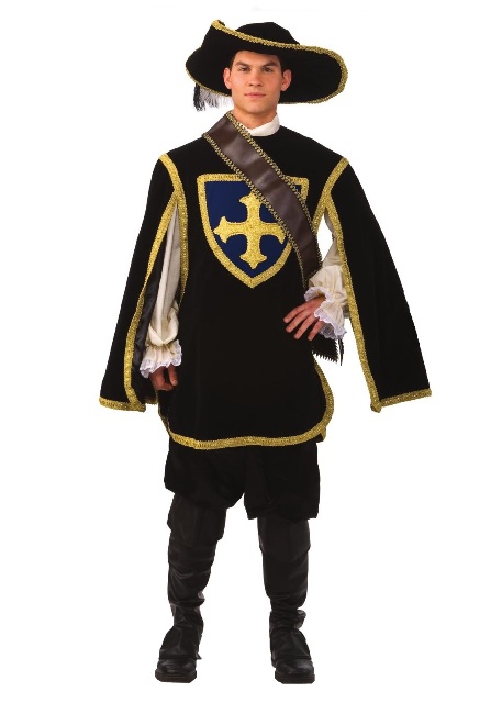 Cavalier Man Adult rental Costume