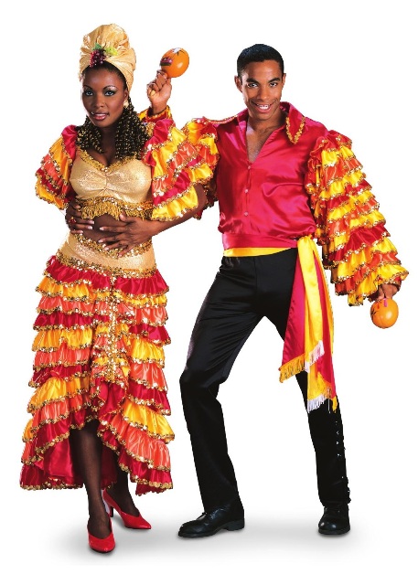 Rumba Woman and Man Adult Rental Costume
