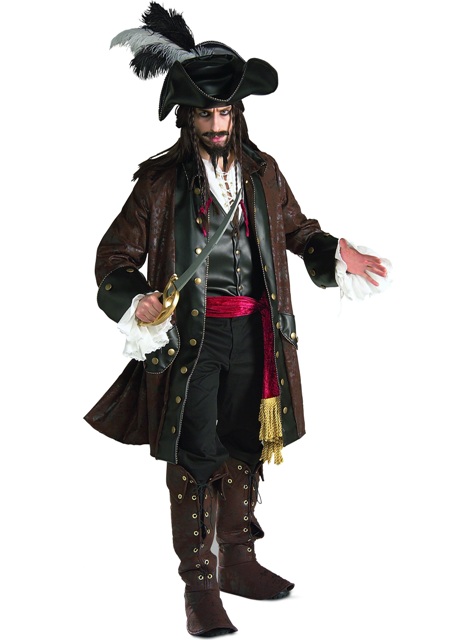 Caribbean Pirate Man Adult Rental Costume