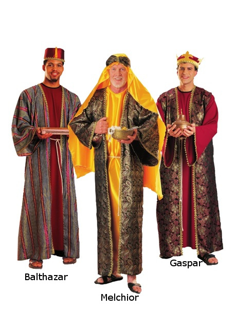 Three Wisemen Balthazar Melchior Gaspar Adult Rental Costume