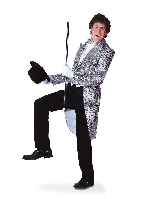 Sequin Tailcoat Jacket Silver