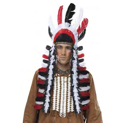 costume-accessories-headgear-headpiece-native-american-feathers-black-red-white-93034