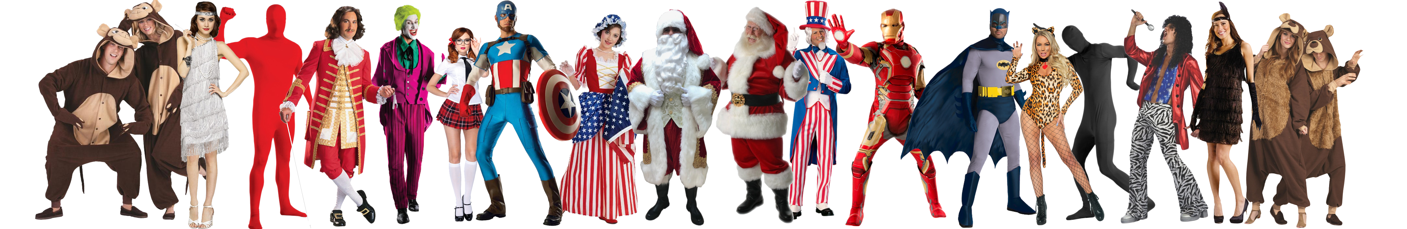 homepage-collage-monkey-funsies-silver-flapper-red-2nd-skin-suit-alexander-the-great-classic-joker-private-school-sweetie-captain-america-betsy-ross-custom-santa-claus-ensemble-traditional-santa-claus-suit-uncle-sam-iron-man-batman-cougar-black-2nd-skin-heavy-metal-hero-black-flapper-bear-funsie