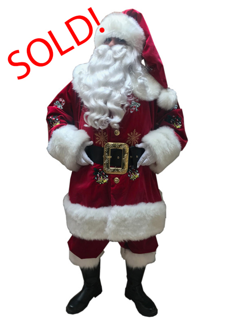 Santa Claus Professional Wardrobe Adele's of Hollywood coca-cola-style-embroidered-suit-sold