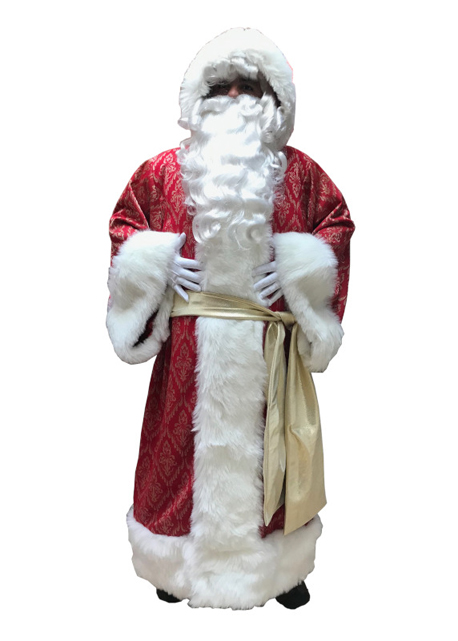 Santa Claus Professional Wardrobe Adele's of Hollywood father-christmas-robe-with-hood-and-sash