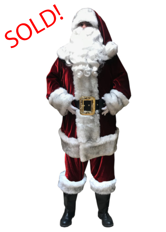 Santa Claus Professional Wardrobe Adele's of Hollywood traditional-style-imperial-velvet-rayon-suit