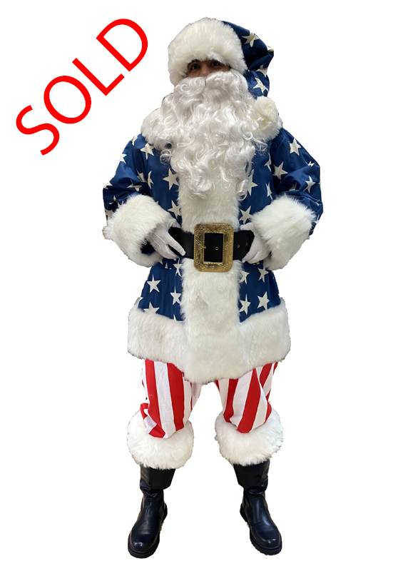 Santa Claus Professional Wardrobe Adele's of Hollywood traditional-style-santa-claus-suit-patriotic-stars-and-stripes