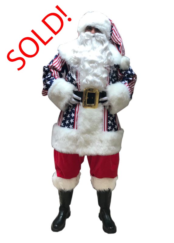 Santa Claus Professional Wardrobe Adele's of Hollywood patriotic-traditional-suit-stars-and-stripes-sold