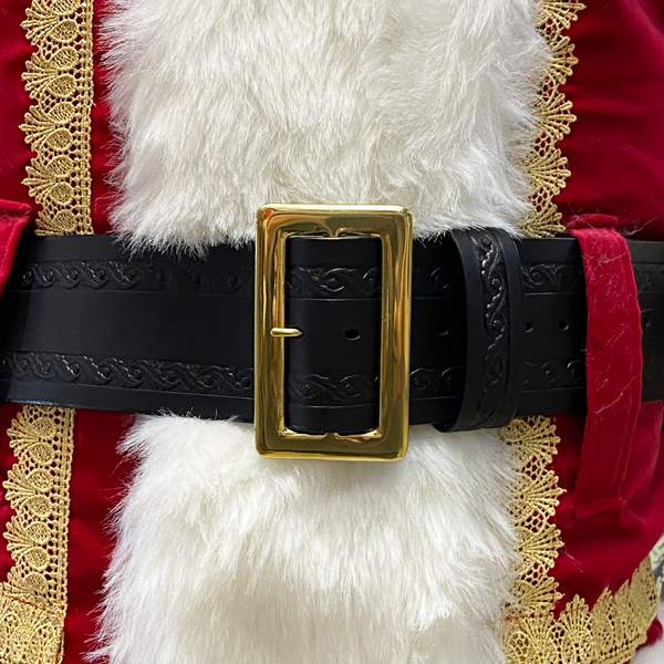santa-claus-accessories-belt-leather-embossed-black-with-gold-solid-brass-buckle-suit-sq