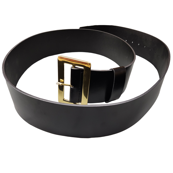 santa-claus-accessories-belt-leather-plain-black-with-gold-solid-brass-buckle