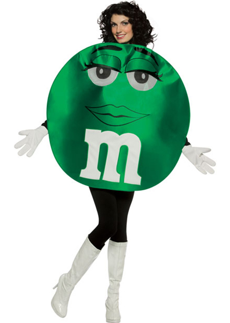 Adult M&M's Green M&M's Costume 