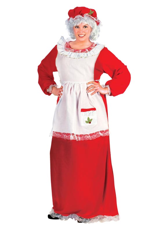 Adult Pre-Fabricated Christmas Costume | Economy Mrs. Claus Dress
