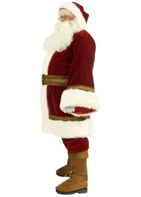 Adult Pre-Fabricated Christmas Costume | Deluxe Old World Santa Claus Suit