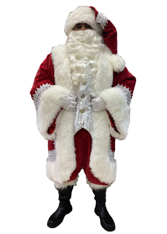 santa-claus-professional-wardrobe-royal-robe-ensemble-hollies-holly-embossed-velvet-silver-trim-front