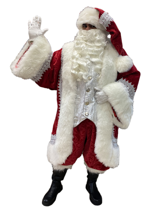 Professional Adele's Santa Claus Wardrobe Paisley Embossed Velvet Royal ...