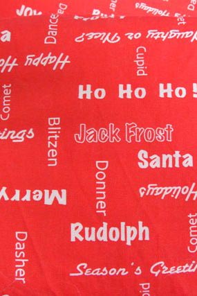 santa claus material christmas phrases