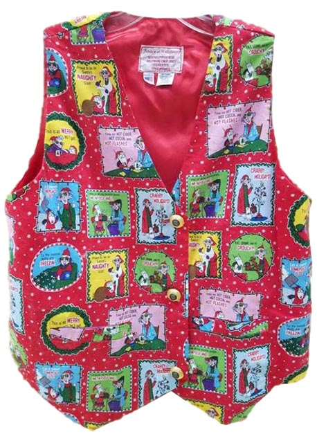 Maxine's Christmas Santa Claus Vest