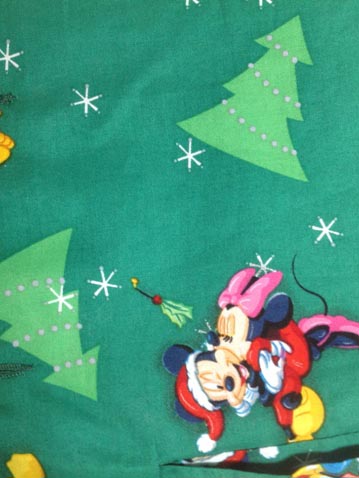 Mickey And Minnie Mouse Christmas santa claus material