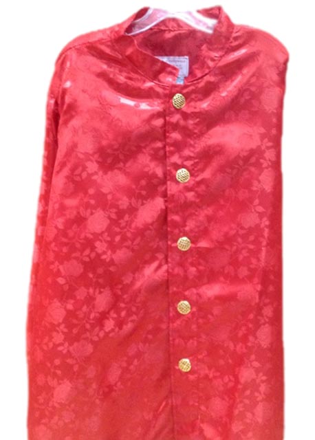 Red Satin Rose santa claus long sleeve shirt