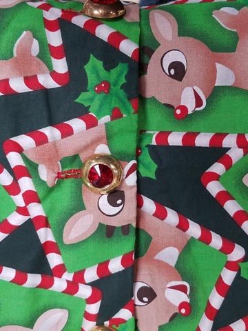 Rudolph and Candy Canes santa claus material