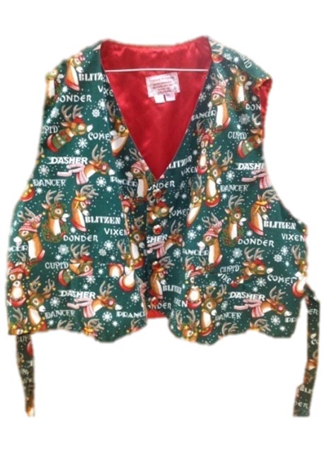 Reindeer In The Snow santa claus vest