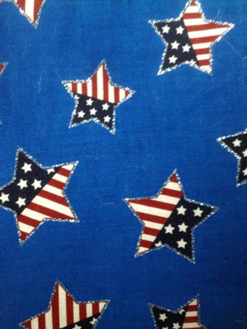 Stars and Stripes Stars santa claus material