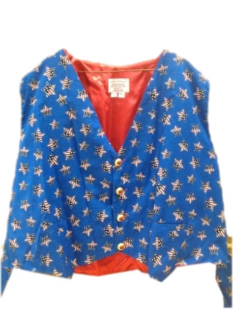 Stars and Stripes Stars santa claus vest